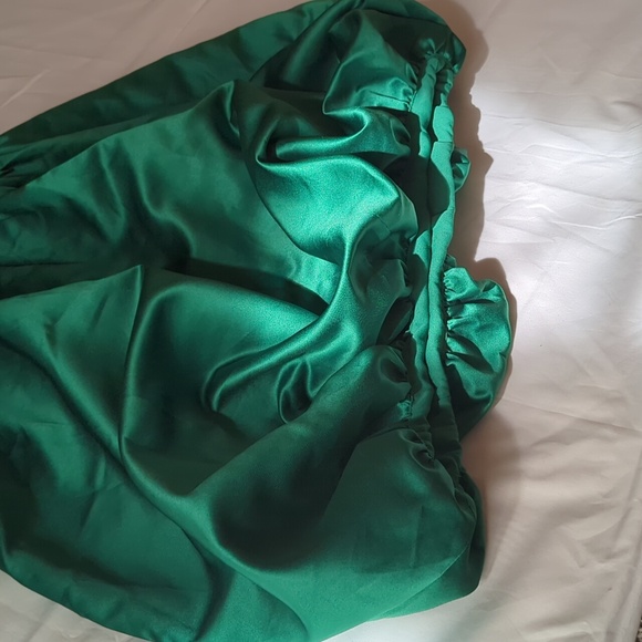 ASOS Collective the Label exclusive plunge structured puffball mini dress - Picture 12 of 12